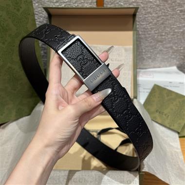GUCCI   2026新款時尚皮帶   3.5CM