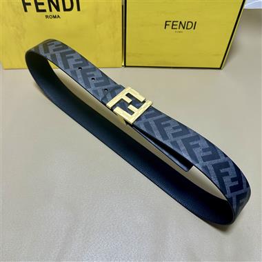 FENDI    2026新款時尚皮帶   4.0CM