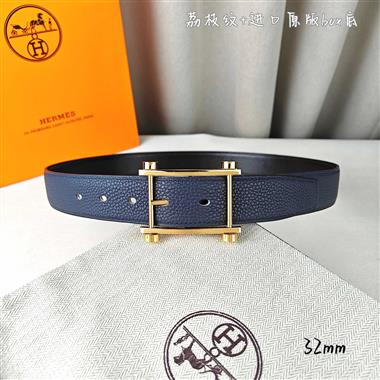 HERMES   2026新款時尚皮帶   3.2CM