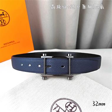 HERMES   2026新款時尚皮帶   3.2CM