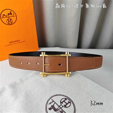 HERMES   2026新款時尚皮帶   3.2CM