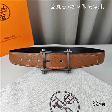 HERMES   2026新款時尚皮帶   3.2CM