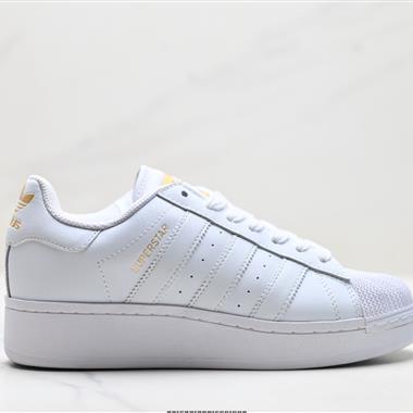 Adidas Originals Superstar XLG 貝殼頭系列低幫厚底松糕經典百搭休閒運動板鞋