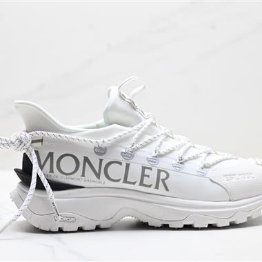 Moncler Grenoble Trailgrip Lite2 織物 圓頭系帶 低幫休閒鞋