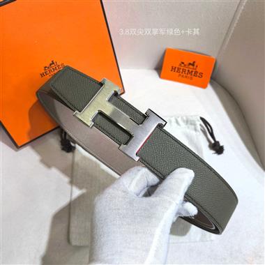 HERMES   2026新款時尚皮帶   3.8CM