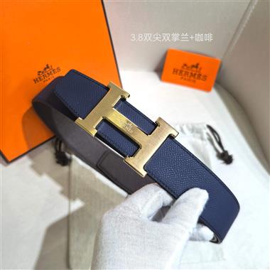 HERMES   2026新款時尚皮帶   3.8CM