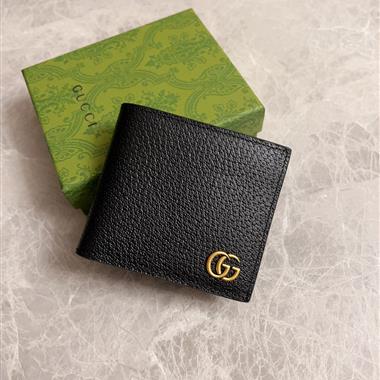 GUCCI  2026新款時尚皮夾錢包 尺寸：11x9x1.5CM