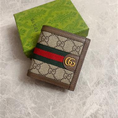 GUCCI  2026新款時尚皮夾錢包 尺寸：10*10CM