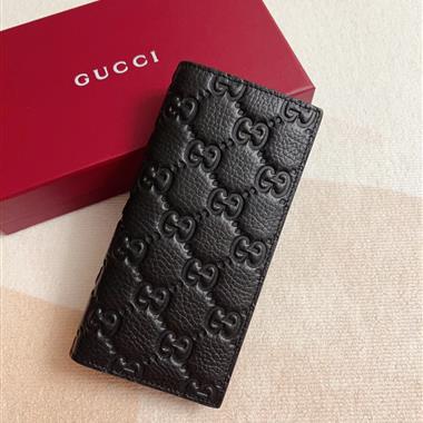 GUCCI  2026新款時尚皮夾錢包 尺寸：19*9CM