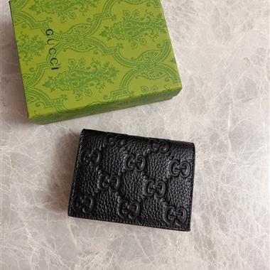 GUCCI  2026新款時尚皮夾錢包 尺寸：11*9*3CM