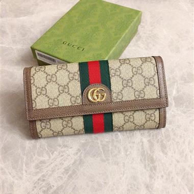 GUCCI  2026新款時尚皮夾錢包 尺寸：19*10*3CM