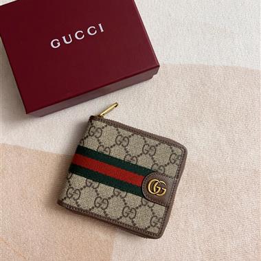 GUCCI  2026新款時尚皮夾錢負   尺寸：11x9x2.5CM