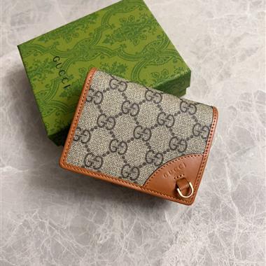 GUCCI  2026新款時尚皮夾錢負   尺寸：11x8.5x3CM