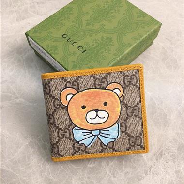 GUCCI  2026新款時尚皮夾錢包 尺寸：11*9CM