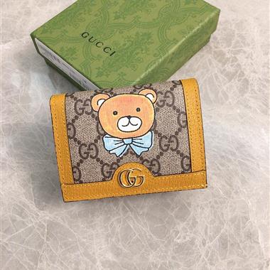 GUCCI  2026新款時尚皮夾錢包 尺寸：11x8x2.5CM