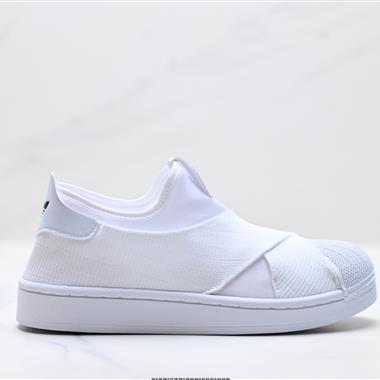 Adidas Originals Superstar 2 X Slip-On 貝殼頭系列 低幫經典百搭休閒運動板鞋