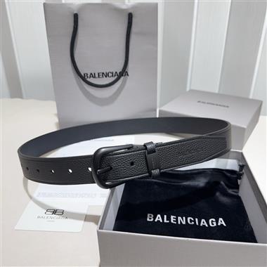 Balenciaga  2026新款時尚皮帶  3.4CM