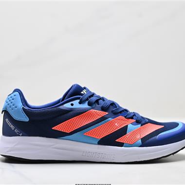 Adidas Adizero RC 4 織物減震耐磨輕便低幫 訓練跑步鞋