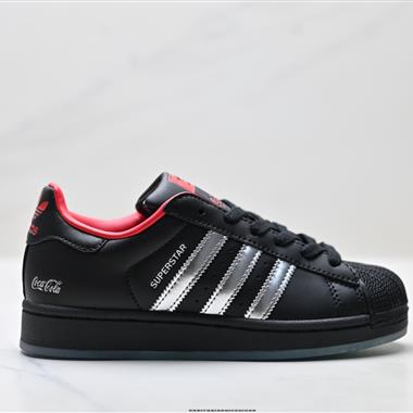 Adidas Coca Cola X SUPERSTAR II三葉草 Originals Superstar貝殼頭系列低幫經典百搭休閒運動板鞋