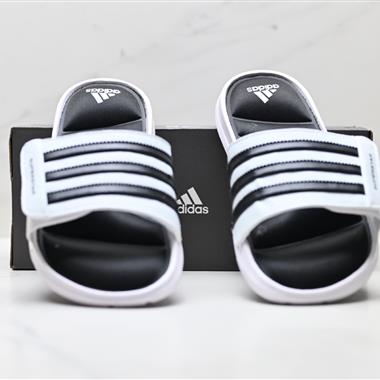 Adidas 夏季一字拖外穿防滑防臭軟底涼拖韓版個性潮流沙灘鞋