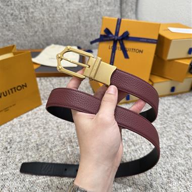 LOUIS VUITTON   2026新款時尚皮帶 3.0CM