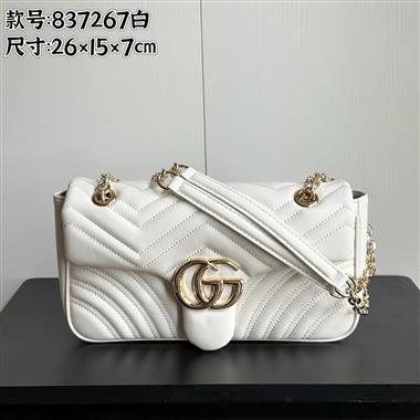 GUCCI   2026新款女生時尚包包   尺寸：26*15*7CM