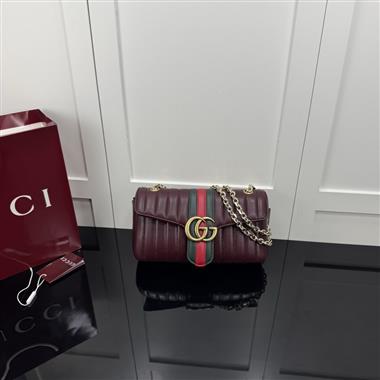 GUCCI   2026新款女生時尚包包   尺寸：26*15*7CM