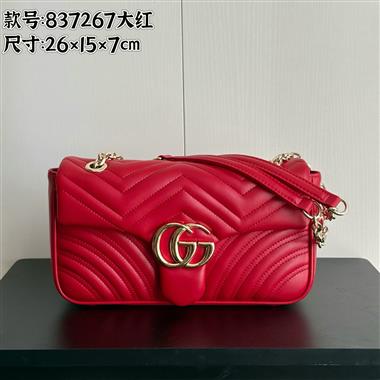 GUCCI   2026新款女生時尚包包   尺寸：22*12.5*6CM